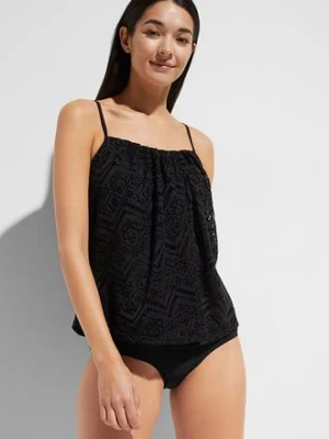 Top tankini z koronki bonprix
