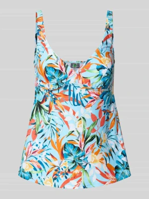 Top tankini z kwiatowym wzorem na całej powierzchni model ‘Caru’ VENICE BEACH