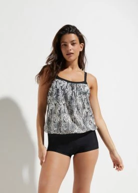 Top tankini z poliamidu z recyklingu bonprix