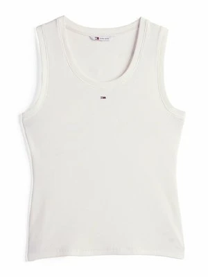 Top Tommy Jeans mleczny