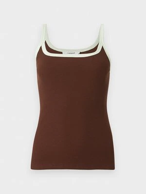 Top Topshop brązowy