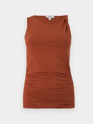 Top Topshop brązowy