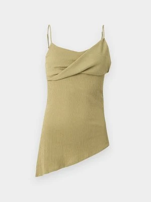 Top Topshop oliwkowy