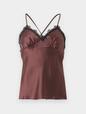 Top Topshop brązowy