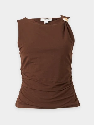 Top Topshop brązowy