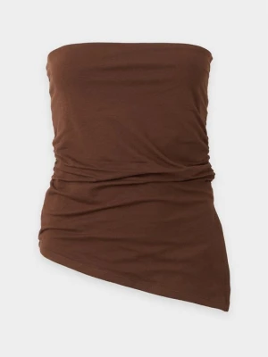 Top Topshop brązowy