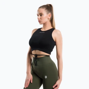 Top treningowy damski Gym Glamour Wiązany black