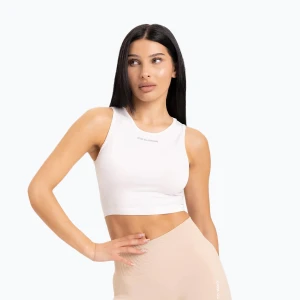 Top treningowy damski Gym Glamour Wiązany white