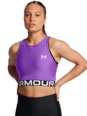 Top treningowy damski Under Armour Heatgear Rib Tank - fioletowy