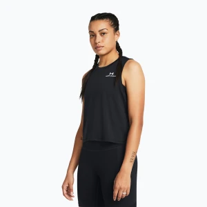 Top treningowy damski Under Armour Rush Energy Crop Tank black / white