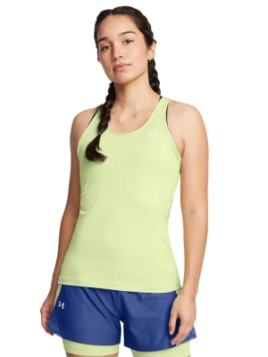 Top treningowy damski Under Armour Tech Mesh Racer Tank - żółty