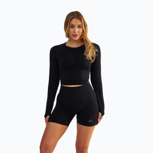 Top treningowy longsleeve damski BeShaped Power Up! black