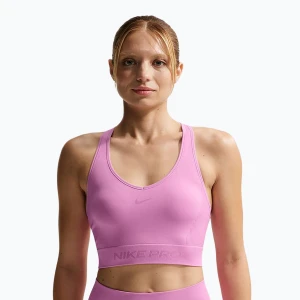 Top treningowy Nike Pro Seamless Dri-Fit Cropped light magenta