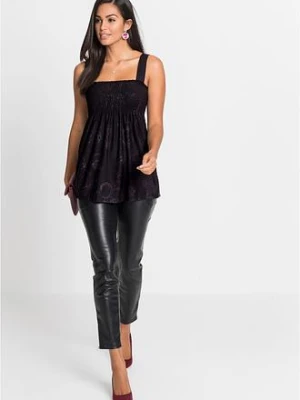 Top tunikowy z mieszanki wiskozy bonprix