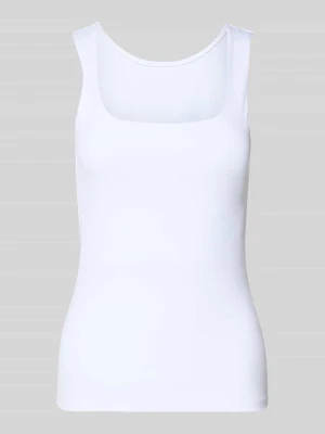 Top typu tank o kroju slim fit z dekoltem w łódkę model 'LULA' Pieces