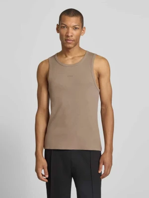 Top typu tank o kroju slim fit z mieszanki bawełny model 'DAPOTA' HUGO