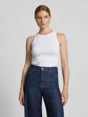 Top typu tank o kroju slim fit z mieszanki bawełny model 'FRAGOLA' MAX&Co.