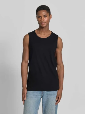 Top typu tank o kroju slim fit z mieszanki bawełny s.Oliver Czarny