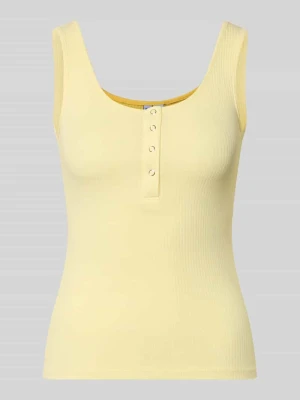Top typu tank w kroju slim fit z mieszanki bawełny ekologicznej model 'KITTE' Pieces
