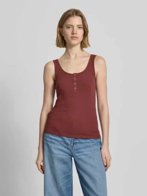 Top typu tank w kroju slim fit z mieszanki bawełny ekologicznej model 'KITTE' Pieces