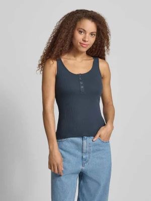 Top typu tank w kroju slim fit z mieszanki bawełny ekologicznej model 'KITTE' Pieces