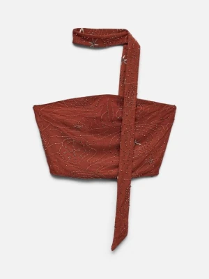 Top Vero Moda brązowy