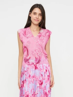 Top Versace Jeans Couture różowy
