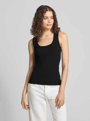 Top w efekt prążkowania model 'HONEY' Topshop Czarny