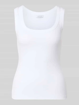Top w efekt prążkowania model 'HONEY' Topshop Biały