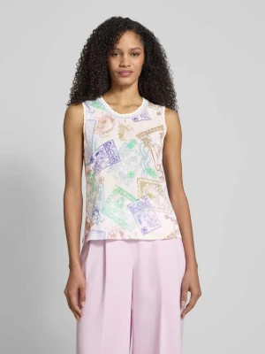 Top w Imitacja dzianiny z dodatkiem bawełny Marc Cain