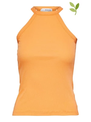 SELECTED FEMME Top w kolorze pomarańczowym rozmiar: M