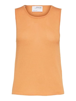 SELECTED FEMME Top w kolorze pomarańczowym rozmiar: S