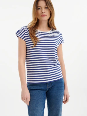 Top w paski z biżuteryjną aplikacją Greenpoint