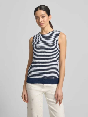 Top w paski z froty z przędzy Frise Yarn Christian Berg Woman