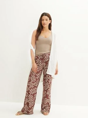 Top w prążek, z dekoltem w serce bonprix