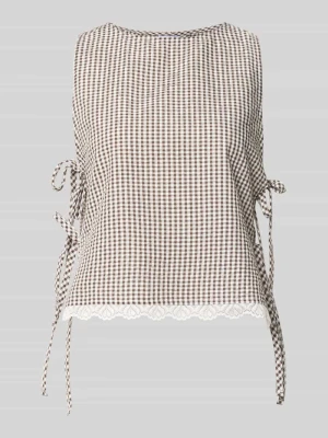 Top w stylu bluzki z bocznym wiązaniem model 'ELIZA' Noisy May