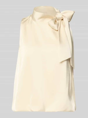 Top w stylu bluzki z kokardą model 'Veda' NEO NOIR