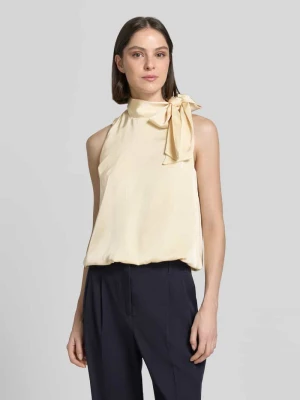 Top w stylu bluzki z kokardą model 'Veda' NEO NOIR