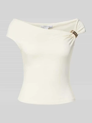 Top w stylu odkryte ramiona model 'SUNI' Guess Złamany biały