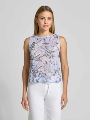Top we wzór na całej powierzchni z okrągłym dekoltem Marc Cain