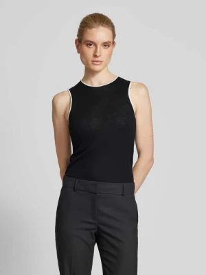 Top wełniany z okrągłym dekoltem Christian Berg Woman Selection