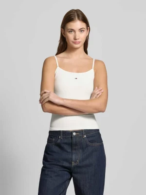 Top z czystej bawełny Tommy Jeans