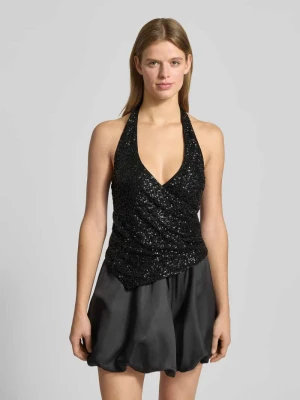 Top z dekoltem w serek Gina Tricot