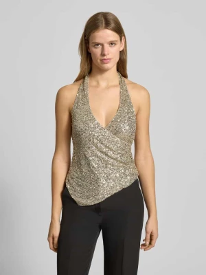 Top z dekoltem w serek Gina Tricot