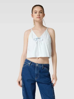 Top z dekoltem w serek model ‘POPLIN’ Tommy Jeans