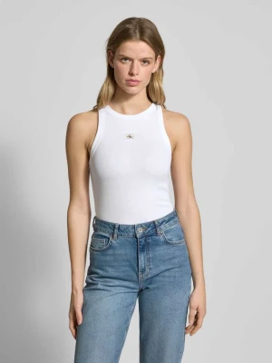 Top z detalem z logo Calvin Klein Jeans