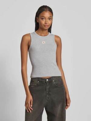 Top z detalem z logo Calvin Klein Jeans