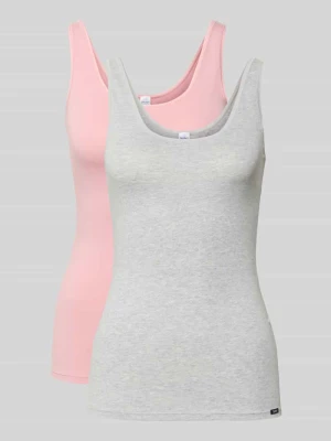 Top z detalem z logo w zestawie 2 szt. SKINY