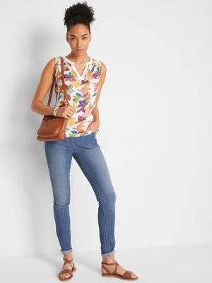 Top z dżerseju z nadrukiem bonprix