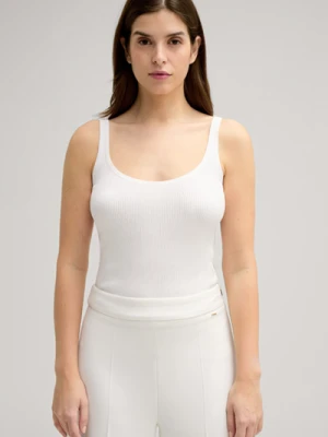 Top z dzianiny Kadee w kolorze kremowym Joop